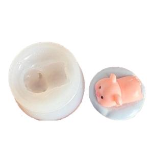 Reusable Small Pigs Shaped Mould Safe Silicone Crafting Tool For Family Activities Gift