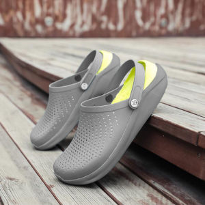 PPDshop พร้อมส่ง 🚛รองเท้าแตะแฟชั่น รองเท้ารัดส้น มีรูระบาย ใส่แล้วไม่ร้อนเท้าไม่อับเท้า พื้นนิ่ม  กันลื่นอย่างดีรีบมาตำ👍