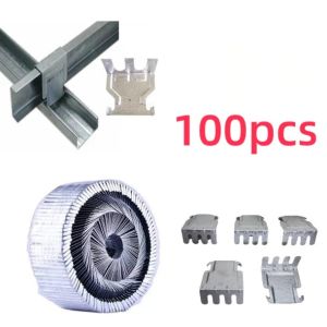 COFOE. 100pcs Double W Furring/ Metal Furring W Clip/ W Clip Double Furring Clip Wclip Metal Furring Wall Clip For Ceiling Work C-Channel Fitting.