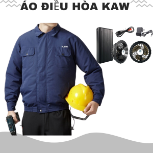 Áo điều hòa KAW áo quạt gió chính hãng chạy 12-14h áo điều hòa làm mát cơ thể  chống tia tử ngoại  chống nắng nóng thoáng mát tăng hiệu quả làm việc pin 50000mAh quạt 9 cánh pin trâu - quạt mát