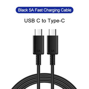 TIKA Cable 5A Super Fast Charging PD 3.0 Fast Charger 1.8M USB-C Type-C for Note 20 10 10+ S20 Plus S21 S22 S23 S24 S25 Ultra A91 A90 A81 A80 Charge