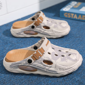 Free Shipping MenS Summer Clogs Odor-Resistant Breathable With A Closed-Toe Design Soft Sole Suitable For Casual Wear Driving And As Beach Sandals