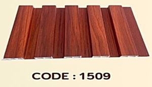 ไม้ระแนงเทียม รุ่นร่องตื้น 5 ลอน WPC WALL PANEL ขนาด กว้าง 15 ซม. หนา 9 มม. ยาว 145 ซม.
