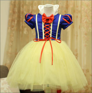 332Ready to ship Girls Snow White Princess Dress with headband Holiday Costumes Role Play Cosplay Party Dress-up Birthday party Disneys Princess Dress