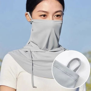 3-in-1 Ice Silk Full Face Mask Uv Protection Balaclavas Breathable Sunscreen Mask for Motorcycle