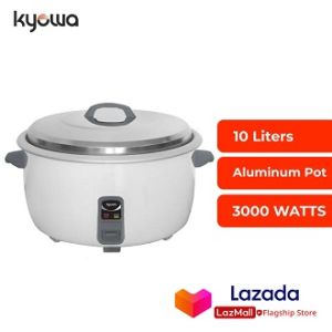 Kyowa Rice Cooker KW-2056 | 10L 50 Cups Aluminum Inner Pot Stainless Steel Cover KW2056
