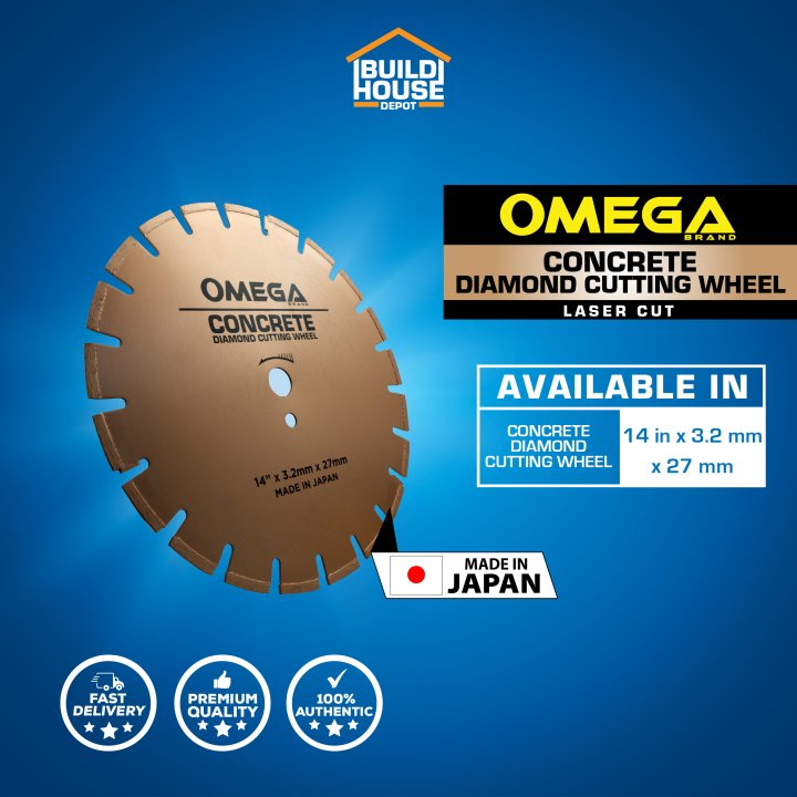OMEGA Concrete Diamond Cutting Wheel - For Concrete - 14