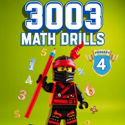 NINJA METHOD [BUKU HARDCOPY] 3003 Math Drills Buku Latihan Matematik Darjah 1-6 (136-192 Halaman) Latih Tubi Asas Matematik Tambah Tolak Darab Bahagi Pecahan