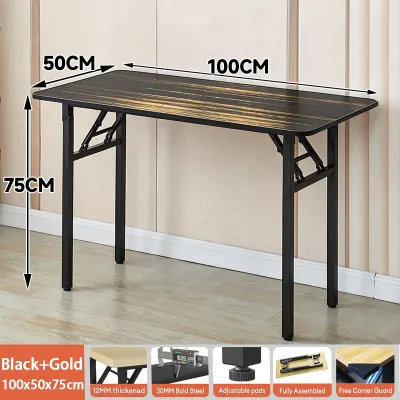 XUXU Foldable Table Dining Table Computer Table Wooden For Room Office Table sturdy and durable No installation required Portable Foldable Dining Table table ng pagkain