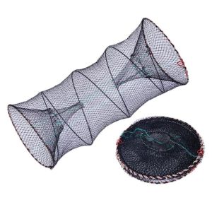 Fish Trap Foldable Fishing Trap Net Nylon Catch Crab Baits Trap Jaring Ikan 魚網