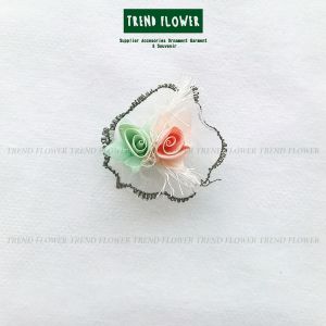 Bunga kain putih ijo kilap aksesoris Hiasan seserahan hampers souvenir