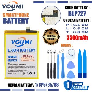 VOUMI BLP727 Baterai Double IC Power high Capacity Oppo A5 2020 CPH1931 / A9 CPH1937 / A11 / A11X