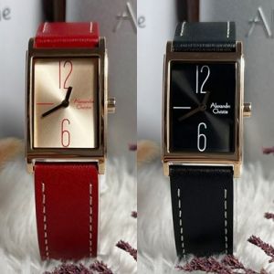 Jam Tangan Wanita Alexandre Christie AC 2A05 AC2A05 AC 1019 Garansi Resmi 1tahun - Tali Kulit