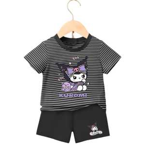 Stelan Kaos anak Perempuan KUROMI Untuk Usia 1-8 Tahun