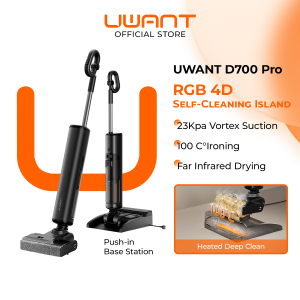 UWANT D700 Pro D-Shaped Deep Clean Vacuum Floor Washer 23KPa Suction RGB 4D Self Cleaning