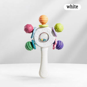 Baby Teether Rattle Toy Manhattan Ball Infant BPA-free Grasping Training Hand Crank Montessori Education Toy