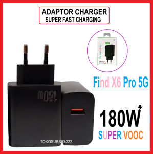 Batok Adaptor 180W For FIND X6 PRO 5G Super VOOC Adaptor Colokan USB-A Universal Super Fast Charging