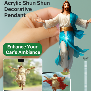 【Peace and Prosperity】Acrylic Flat Angel Car Pendant Home Decoration Car Interior Bag Pendant Small Gift Ornament亚克力平面向汽车挂饰