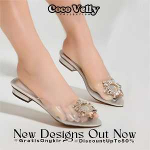 COCO VELLY Sepatu Flat Wanita 2CM Berbahan Kulit sintesis