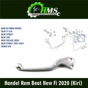 Handel Rem Beat New Fi 2020 (Kiri) - Handle Tuas Pegangan Lever Rim Belakang Sebelah Kiri Honda