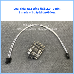 Mạch chia cổng USB 2.0 – 9 pin trên Mainboard ra 2 / 4 cổng USB 2.0