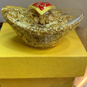 หยวนเป่าทองคำเปลว (ก้อนทองโชคลาภ)