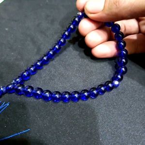 TASBIH BATU BLUE SAPIRE BENING 8MM 33 BUTIR 33BUTIR