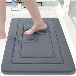 ZYJC Absorbent Bathroom Mat Non-Slip Quick Dry Floor Mat Long Strip Thickened Door Mat Bathroom