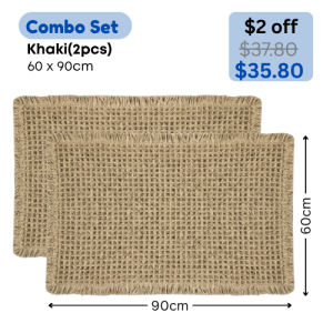 🇸🇬 Premium Waffle Fabric Anti-slip Bathroom Mat Washable Kitchen Mat Door Mat