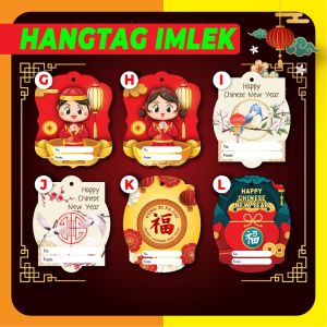 Hangtag Imlek - Hang Tag CNY - Aksesoris Chinese New Year - IML 2 (40 pcs)