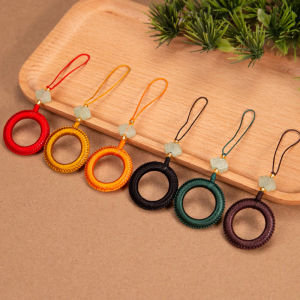 10 Piece Stylish Chinese Auspicious Cloud Pattern Braided Keychain Pendant Rope For Secure Key Organization