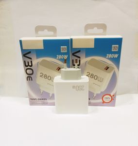 Batok Kepala Casan Hp VVO V30E Travel Charger 280W Support Fast Charging
