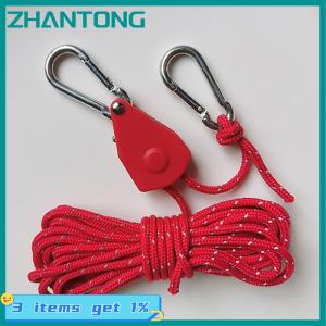 ZHANTONG Ngoài trời cắm trại dây Lều dây ròng rọc điều chỉnh nâng dây