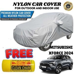 Waterproof Nylon Car Cover for Mitsubishi Xforce 2024 Portable & Easy to Use for Regular SUV With Clean Cham