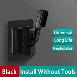 Bathroom Shower Head Holder No Punching Required Adjustable 180° Swivel Shower Holder Handheld Shower Head Holder Universal Installation