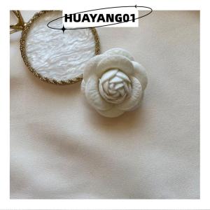 HUAYANG01 [HOT FASHION] เข็มกลัดดอกไม้คาเมลเลียใหม่เข็มกลัดผูกโบว์กำมะหยี่สำหรับผู้หญิงเสื้อสไตล์วิทยาลัยเข็มกลัดติดปกเสื้อสำหรับงานแต่งงานแนววินเทจสำหรับผู้หญิง