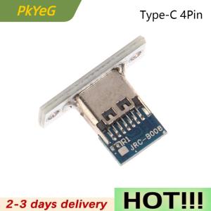 PkYeG USB Jack Type-C 2Pin 2P 4P Waterproof Strip Line Of Solder Joint Female Connector Jack Charging Port USB Type C Socket Connector