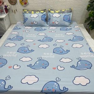 Bộ Ga Giường Kèm 2 Vỏ Gối Cotton Poly C.A Decor Nhiều Mẫu Chất Liệu Thoáng Mát Kích Cỡ Đa Dạng