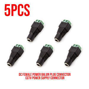 MW 5PCS DC Female Power Balun Connectors – CCTV Power Supply Adapter Plugs