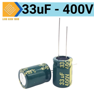 Tụ 33uf400v 22X16mm tụ hóa 33uf400v