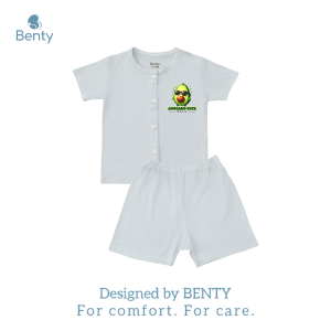 Bộ cộc tay cài thẳng BENTY in hình Bơ cute BT116 mềm mịn quần áo trẻ em thoáng mát an toàn cao cấp
