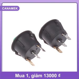 【CANAMEK】 5pcs kcd1 on off 3-pin 2 vị trí Snap 20A 12V màu đỏ màu xanh lá cây LED vòng thuyền Rocker chuyển đổi với LED nhỏ chuyển đổi cho xe hơi