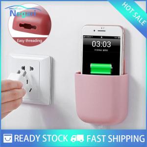 NG Motor✨ COD ✨ Car 1ชิ้นกล่องเก็บของติดผนังที่วางโทรศัพท์มือถือแบบมีที่เสียบขาตั้งรีโมทคอนโทรลกล่องจัดเก็บข้อมูลสำหรับเครื่องปรับอากาศ