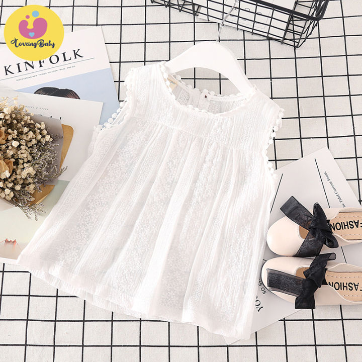 ❤loveingbaby freeshipping❤ Sleeveless Shirts Summer Girls