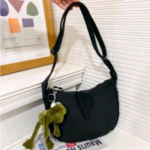 Tas Slempang wanita Kanvas wanita korean style | Shoulderbag kekinian murah Tas Selempang Polos Slingbag Wanita Remaja Cute Korean