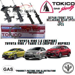 TOYOTA VIOS NCP150 / NSP151 / YARIS (FRONT / REAR) 100% BRAND TOKICO TKC SHOCK ABSORBER