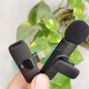 Mic thu âm Micro thu âm không dây cài áo K9 khử tiếng ồn để livestream ghi âm phát trực tiếp quay video cho iOS và Android