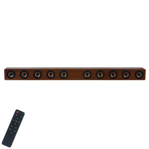 โฮมเธียเตอร์ TV Speaker with Bluetooth5.0 ลำโพงบลูทูธไม้ ซับวูฟเฟอร์ ซาวด์บาร์ ด้วยรีโมทคอนโทรล รองรับ USBTFAUXแขวนผนังได้