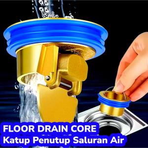Katup Saringan Penutup Saluran Air Kamar Mandi Wastafel Anti Bau Serangga Kecoa Tikus Seal Silikon Floor Drain Core