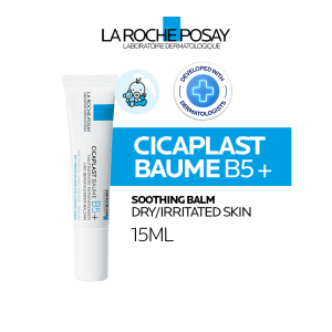 La Roche Posay Cicaplast Baume B5+ 15ml (New Formula) - Face Body Moisturizer Dry Irritated Skin (Iritasi Ringan)